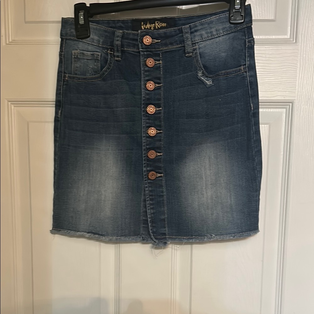 Living Doll Blue Denim Pencil Skirt